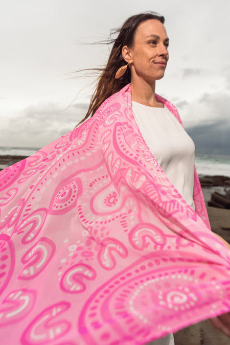 Sacred Women's Way Rectangle Chiffon Scarf