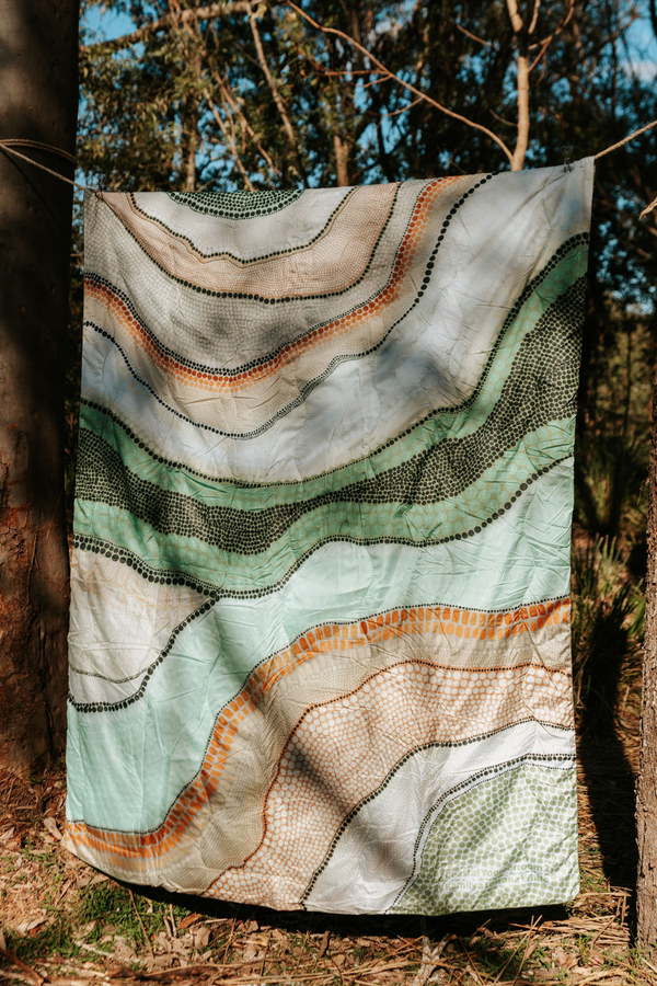 Coastal Yooroorroom (No.2) Outdoor Puff Blanket