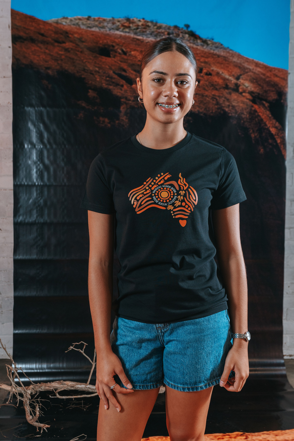(Bulk) Australia NAIDOC Week 2026 Black Cotton Premium Kids T-Shirt