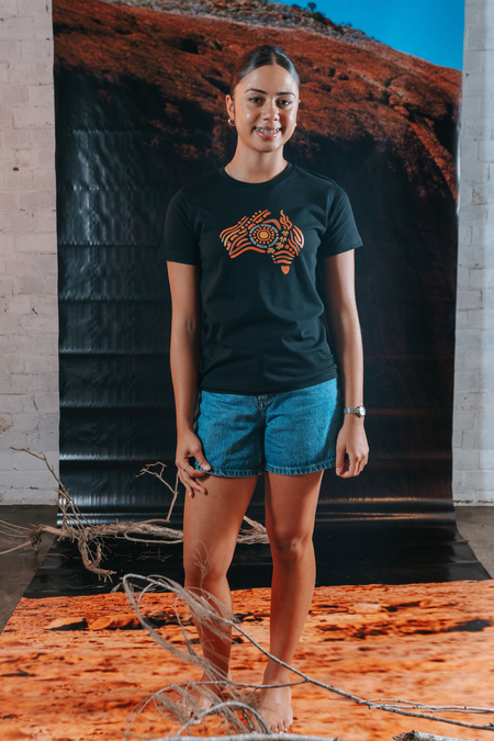 Australia NAIDOC Week 2026 Black Cotton Crew Neck Kids T-Shirt