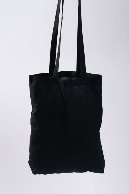 Mother Nature Black Long Handle Cotton Tote Bag