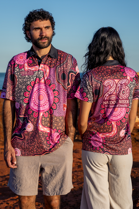 (Bulk) Celebration Through Generations NAIDOC 2026 Women's Fitted Polo Shirt