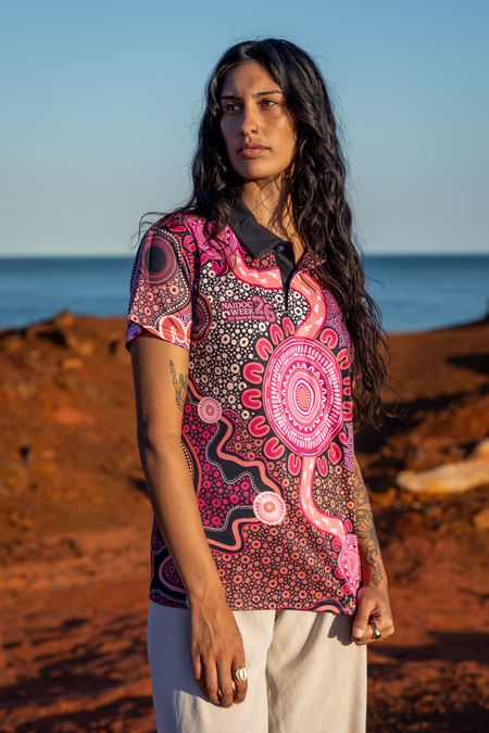 Celebration Through Generations NAIDOC 2026 Women's Fitted Polo Shirt