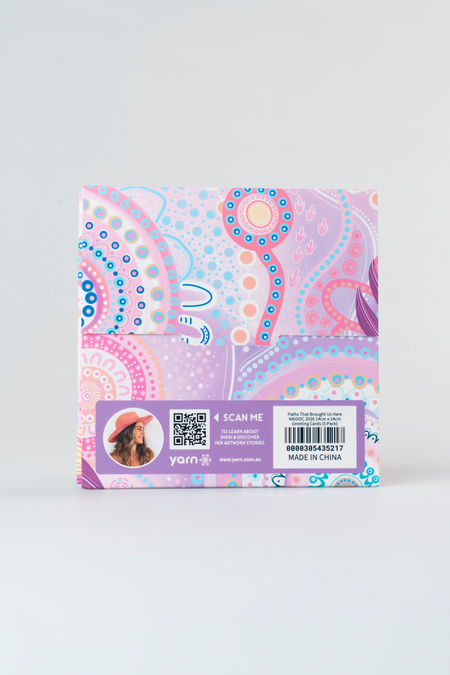 Paths That Brought Us Here NAIDOC 2026 14cm x 14cm Greeting Cards (5 Pack)