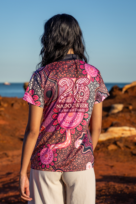 Celebration Through Generations NAIDOC 2026 Women's Fitted Polo Shirt