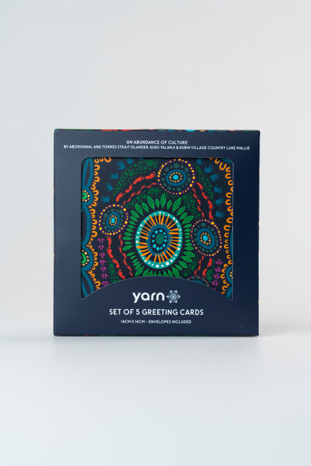 An Abundance of Culture NAIDOC 2026 14cm x 14cm Greeting Cards (5 Pack)