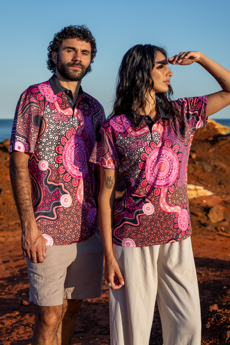 Celebration Through Generations NAIDOC 2026 Women's Fitted Polo Shirt