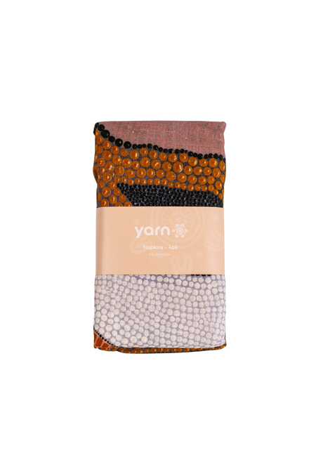 Nyarnakawum (Rivers) Linen Blend Napkin (4 Pack)