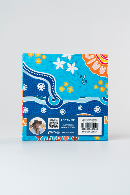 Built on Strong Shoulders NAIDOC 2026 14cm x 14cm Greeting Cards (5 Pack)