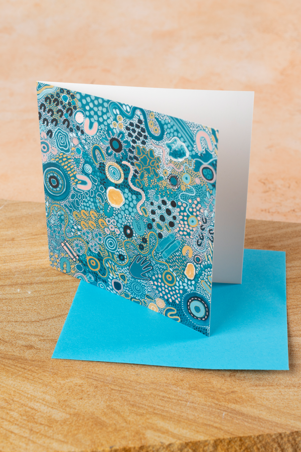 Moorditj Koorliny (Strong Journey) NAIDOC 2026 14cm x 14cm Greeting Cards (5 Pack)