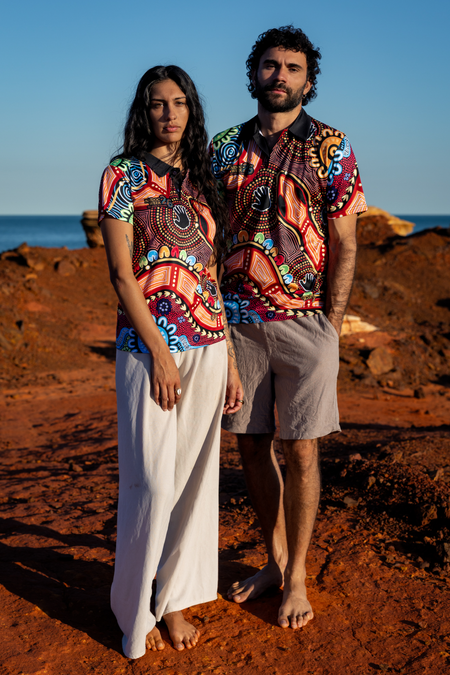 Gadi NAIDOC 2026 Women's Fitted Polo Shirt