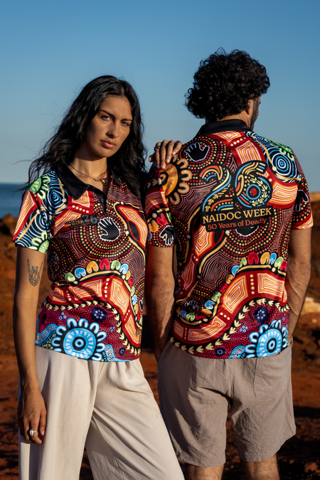 Gadi NAIDOC 2026 Women's Fitted Polo Shirt