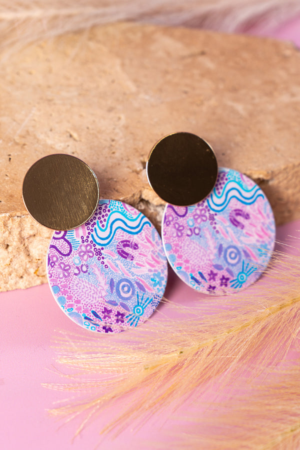 Mother Nature Gold Statement Earrings