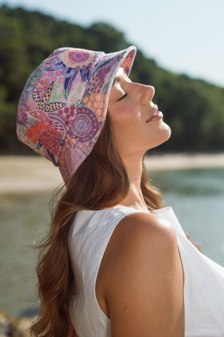 Flowers Along The River Corduroy Bucket Hat