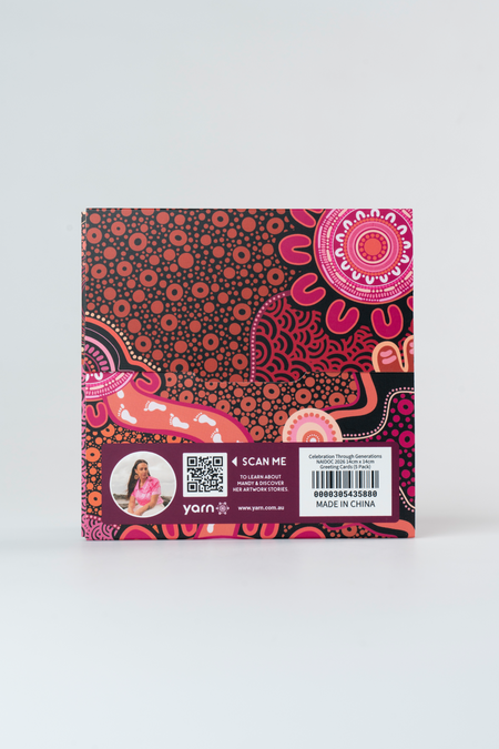 Celebration Through Generations NAIDOC 2026 14cm x 14cm Greeting Cards (5 Pack)