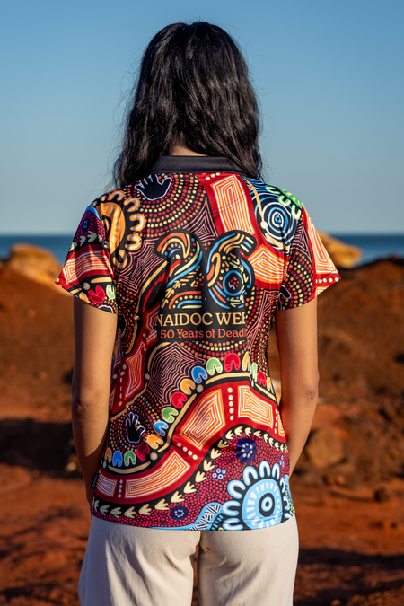 Gadi NAIDOC 2026 Women's Fitted Polo Shirt