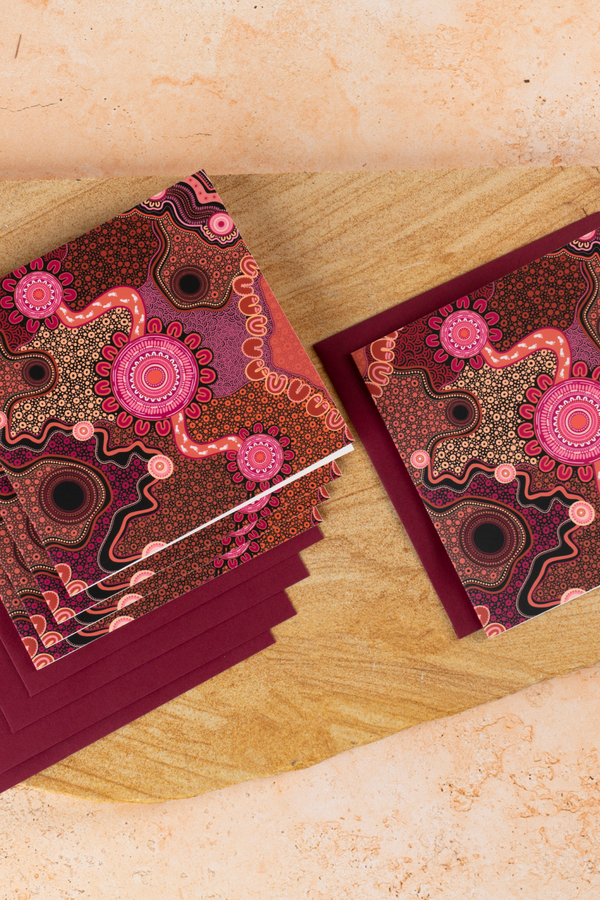 Celebration Through Generations NAIDOC 2026 14cm x 14cm Greeting Cards (5 Pack)
