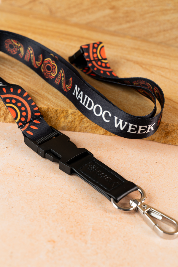 NAIDOC 2026 Black Premium Lanyard