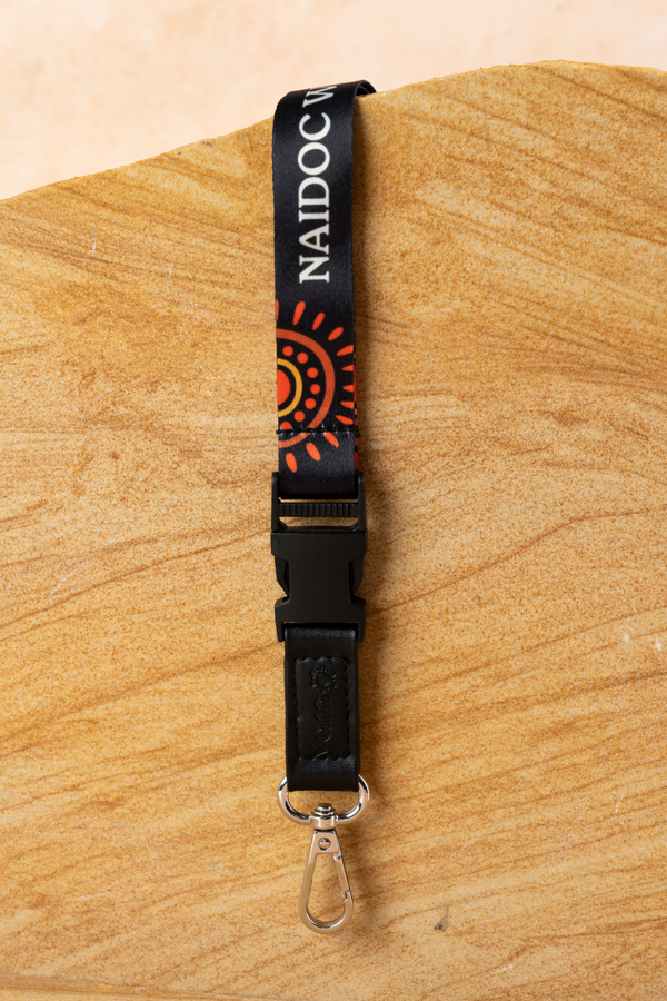NAIDOC 2026 Black Premium Lanyard