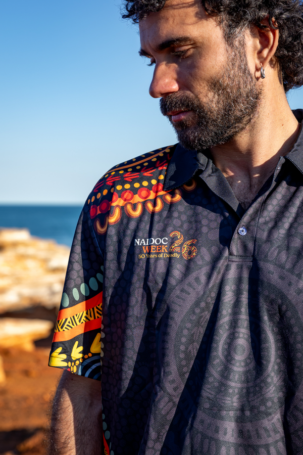 (Bulk) 50 Years of Deadly NAIDOC 2026 Unisex Polo Shirt