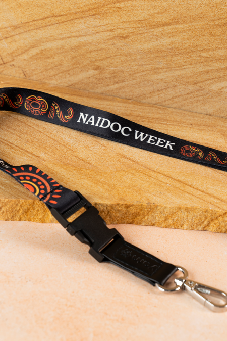 NAIDOC 2026 Black Premium Lanyard