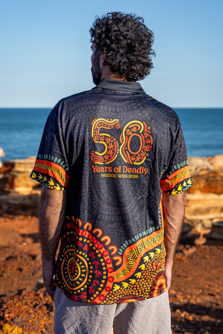 (Bulk) 50 Years of Deadly NAIDOC 2026 Unisex Polo Shirt