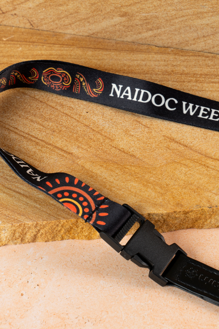 NAIDOC 2026 Black Premium Lanyard