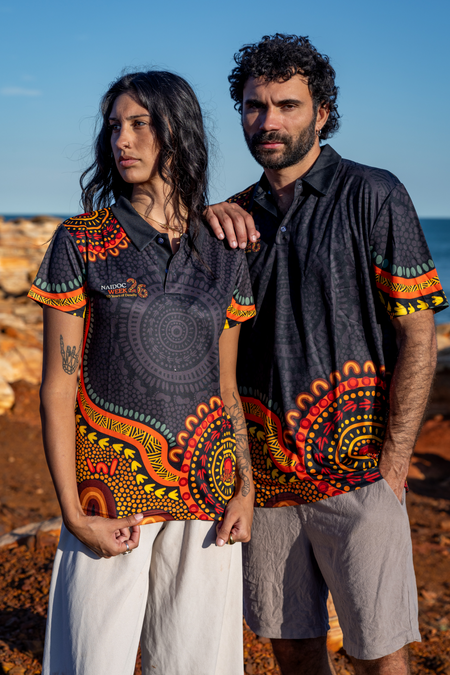 (Bulk) 50 Years of Deadly NAIDOC 2026 Women's Fitted Polo Shirt