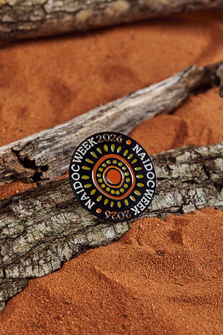 NAIDOC 2026 Black Round Lapel Pin