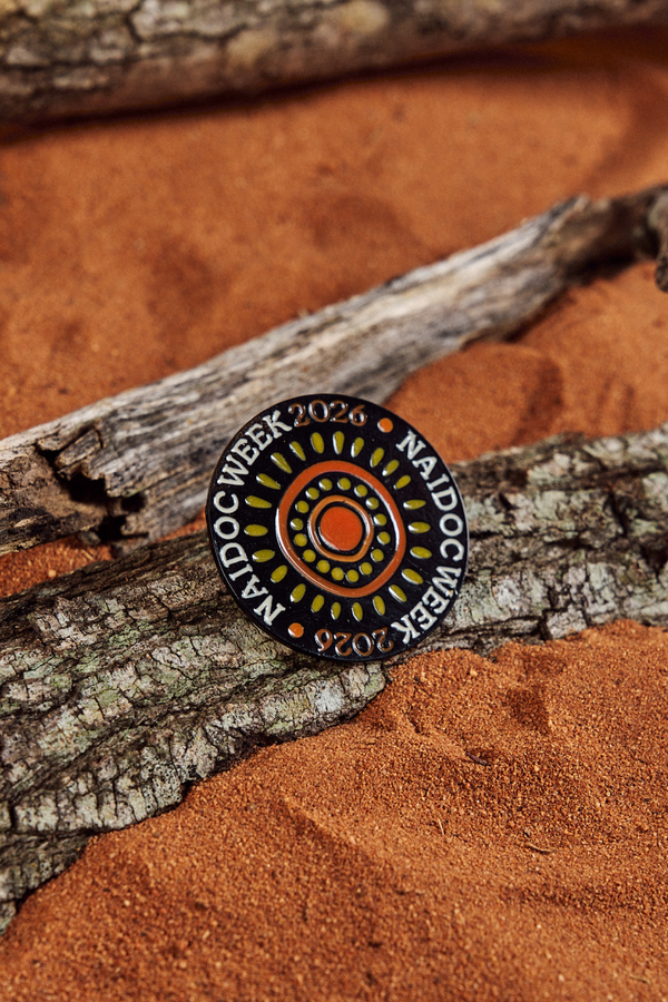 NAIDOC 2026 Black Round Lapel Pin