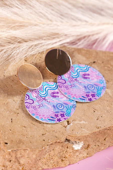 Mother Nature Gold Statement Earrings