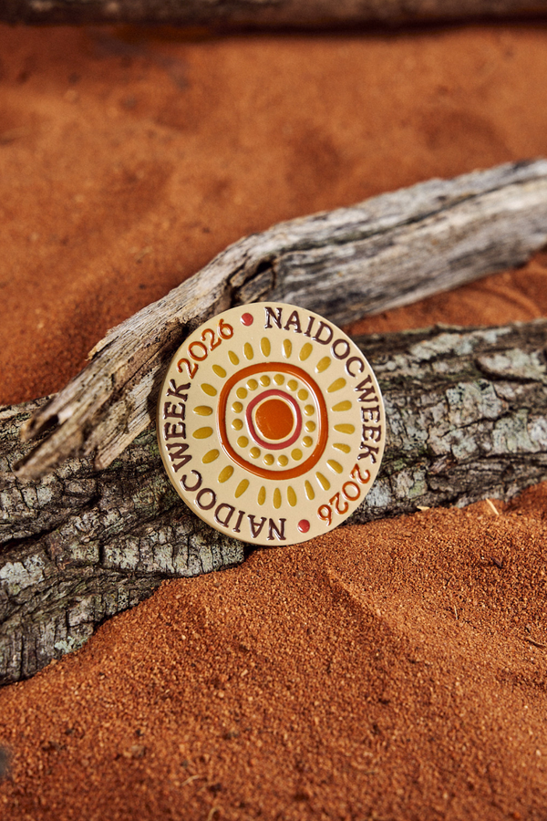 NAIDOC 2026 Cream Round Lapel Pin
