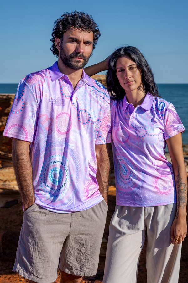 Paths That Brought Us Here NAIDOC 2026 Women's Fitted Polo Shirt