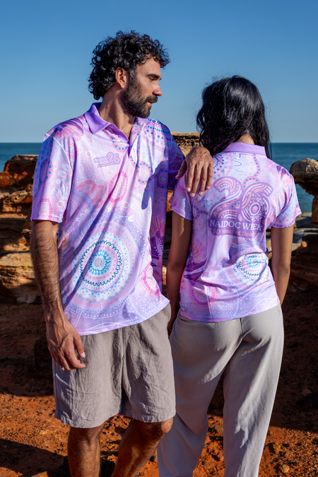 (Bulk) Paths That Brought Us Here NAIDOC 2026 Women's Fitted Polo Shirt