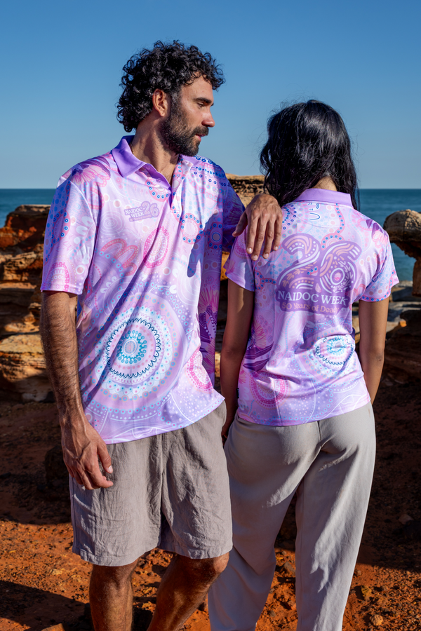 (Bulk) Paths That Brought Us Here NAIDOC 2026 Women's Fitted Polo Shirt