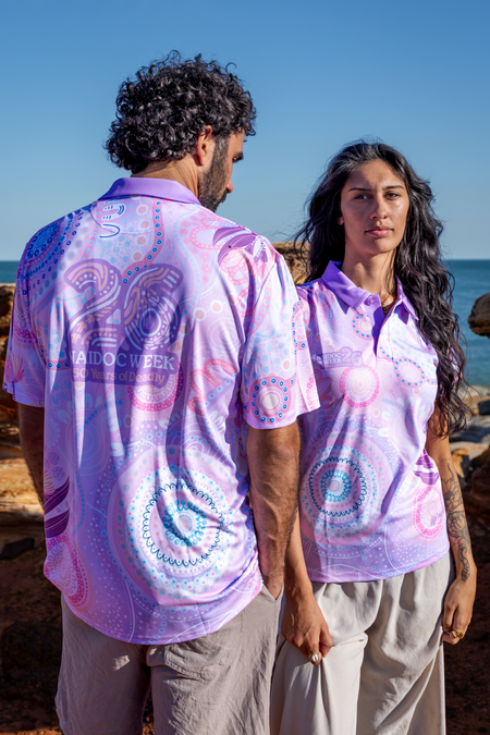 Paths That Brought Us Here NAIDOC 2026 Women's Fitted Polo Shirt
