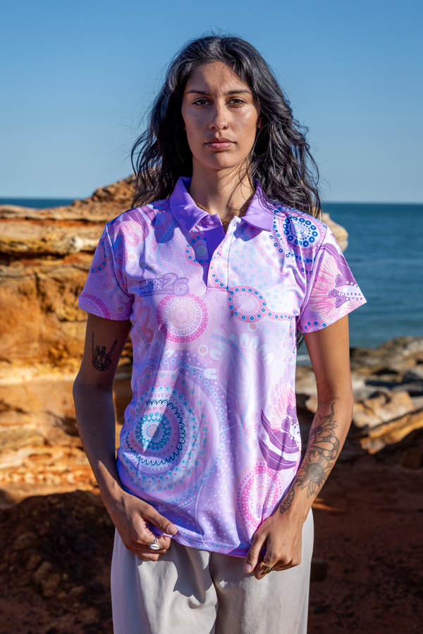 Paths That Brought Us Here NAIDOC 2026 Women's Fitted Polo Shirt