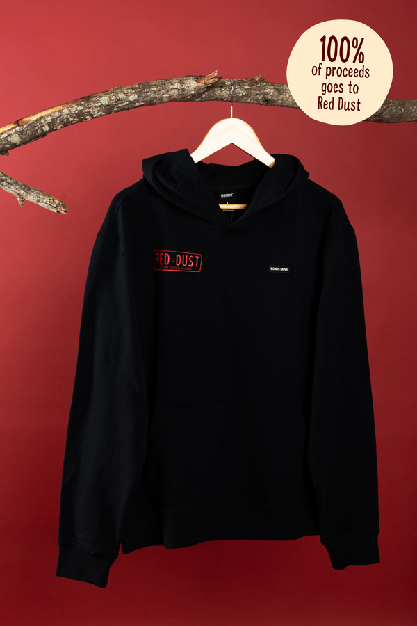 Red Dust 20 Years Black Cotton Unisex Move Hoodie