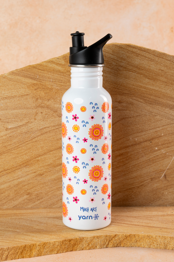 Built On Strong Shoulders 750ml Insulated Stainless Steel Drink Bottle