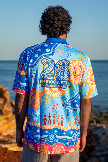 (Bulk) Built On Strong Shoulders NAIDOC 2026 Unisex Polo Shirt