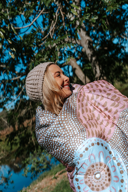Mountains Outdoor Puff Blanket