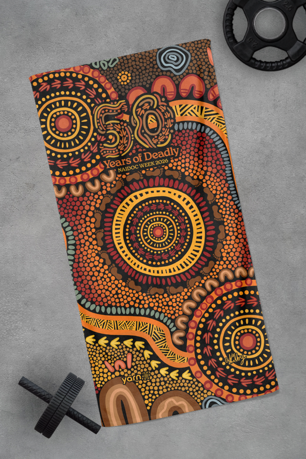 50 Years of Deadly NAIDOC 2026 Gym Towel