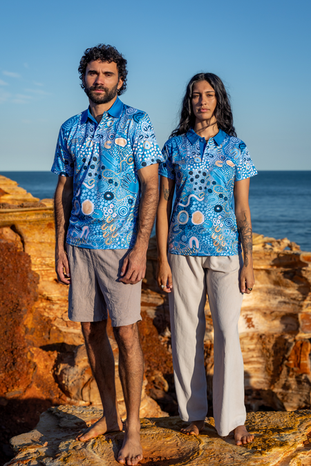 (Bulk) Moorditj Koorliny (Strong Journey) NAIDOC 2026 Women's Fitted Polo Shirt