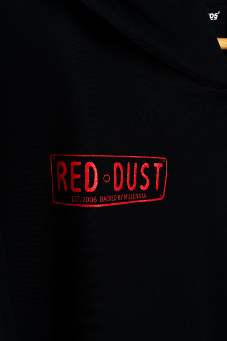 Red Dust 20 Years Black Cotton Unisex Move Hoodie