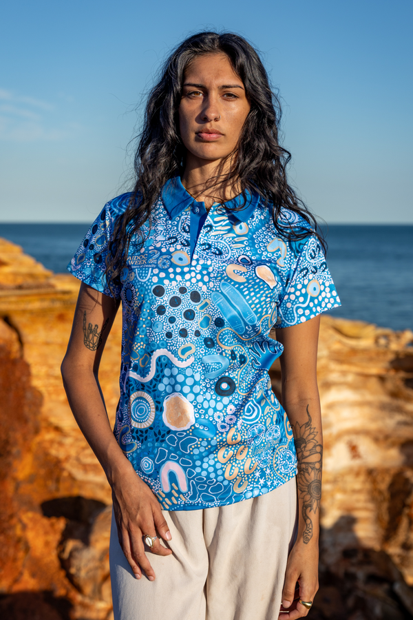 Moorditj Koorliny (Strong Journey) NAIDOC 2026 Women's Fitted Polo Shirt