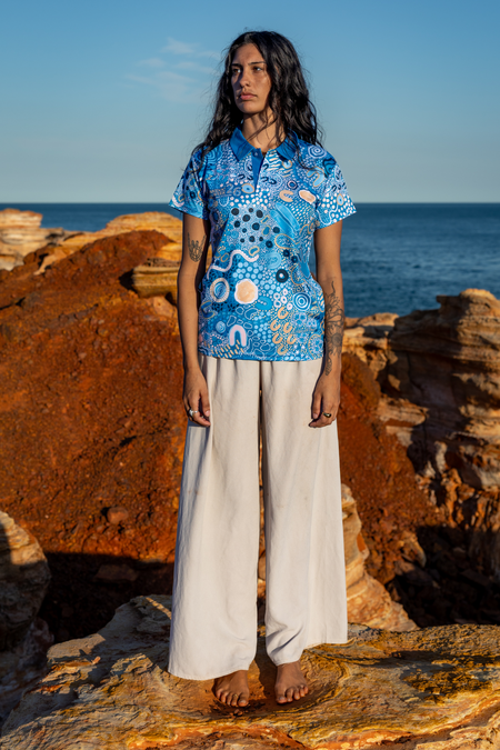 Moorditj Koorliny (Strong Journey) NAIDOC 2026 Women's Fitted Polo Shirt