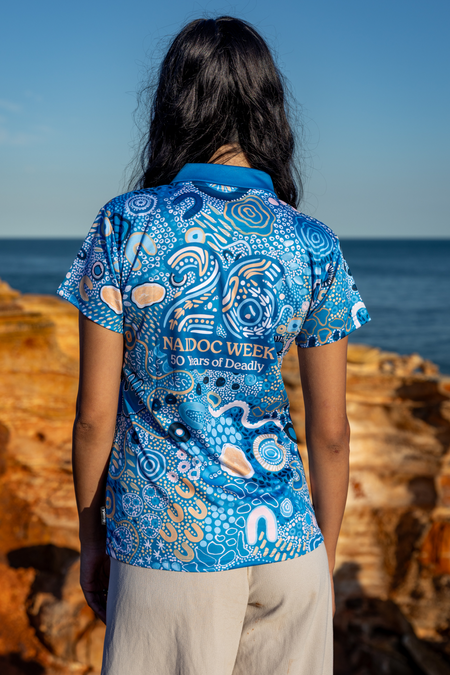 Moorditj Koorliny (Strong Journey) NAIDOC 2026 Women's Fitted Polo Shirt