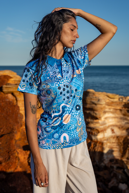 Moorditj Koorliny (Strong Journey) NAIDOC 2026 Women's Fitted Polo Shirt