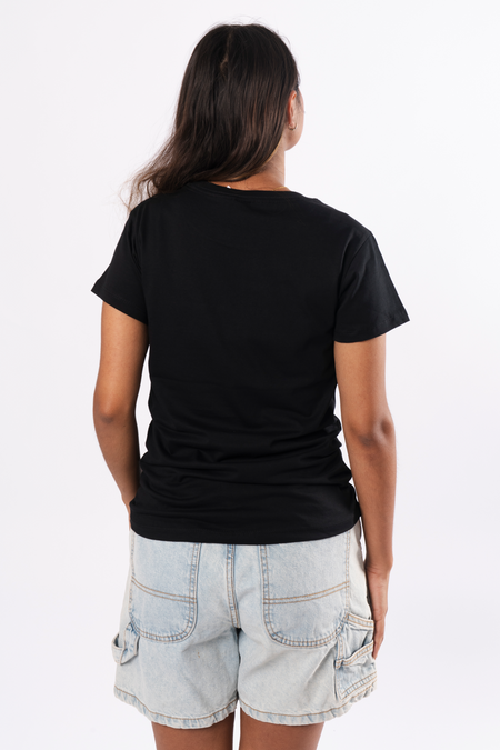 First Nations - Culture Pride Black Cotton Crew Neck Womens T-Shirt