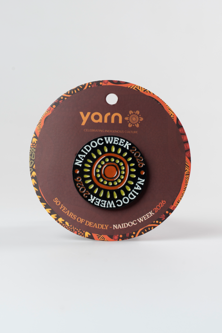 NAIDOC 2026 Black Round Lapel Pin